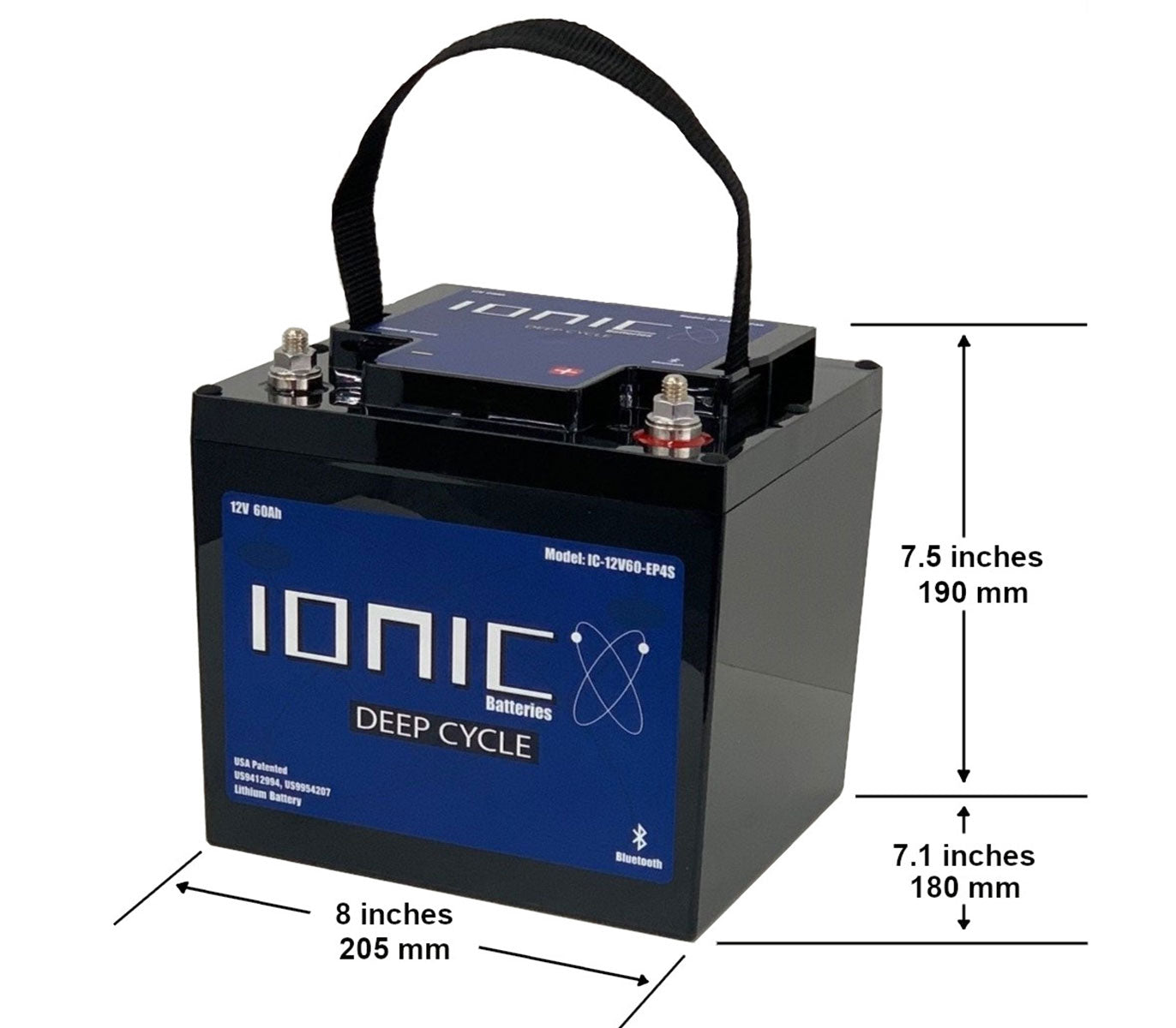 12V 60Ah Ionic Lithium Battery