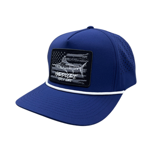 Marlin Patriotic Blackout Rope Hat-5 Panel
