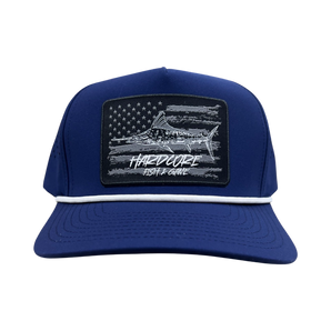 Marlin Patriotic Blackout Rope Hat-5 Panel