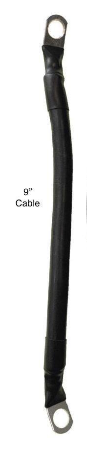 4AWG 9" Battery Cable - Hardcore Fish & Game