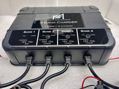 Monster 4 Bank Lithium & AGM Marine Battery Charger