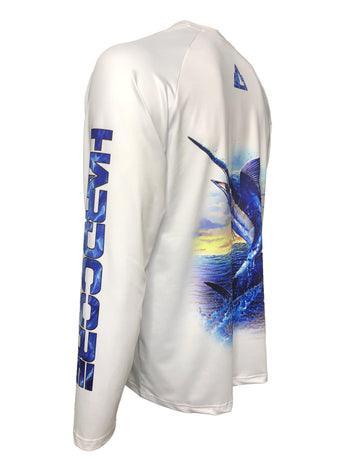 Hardcore Action Blue Marlin Fishing Shirt - Hardcore Fish & Game