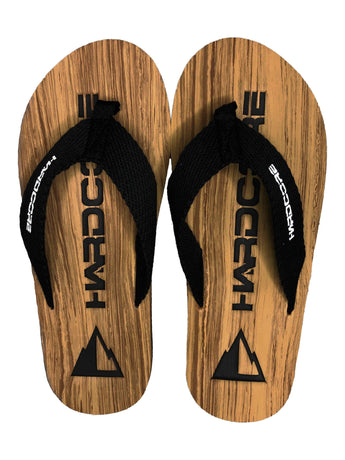 Flippin' Hardcore Woodgrain Flip Flops - Hardcore Fish & Game