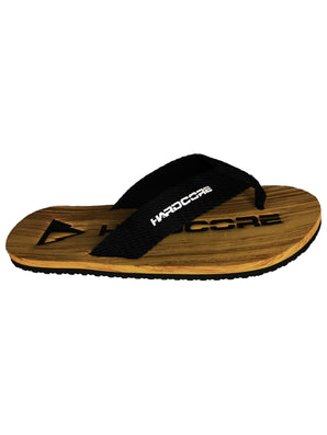 Flippin' Hardcore Woodgrain Flip Flops - Hardcore Fish & Game