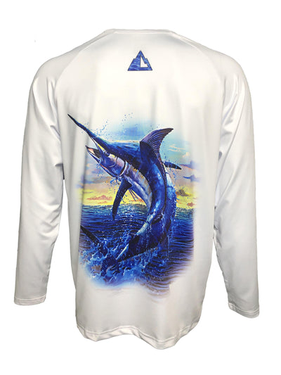 Hardcore Action Blue Marlin Fishing Shirt - Hardcore Fish & Game